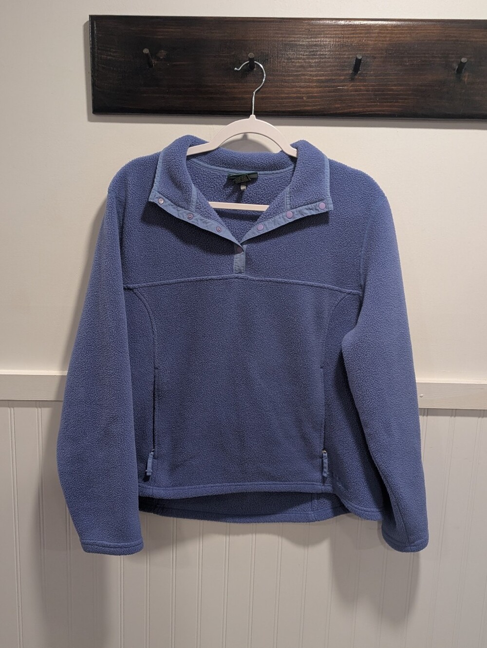 L.L. Bean Blue Fleece Pullover